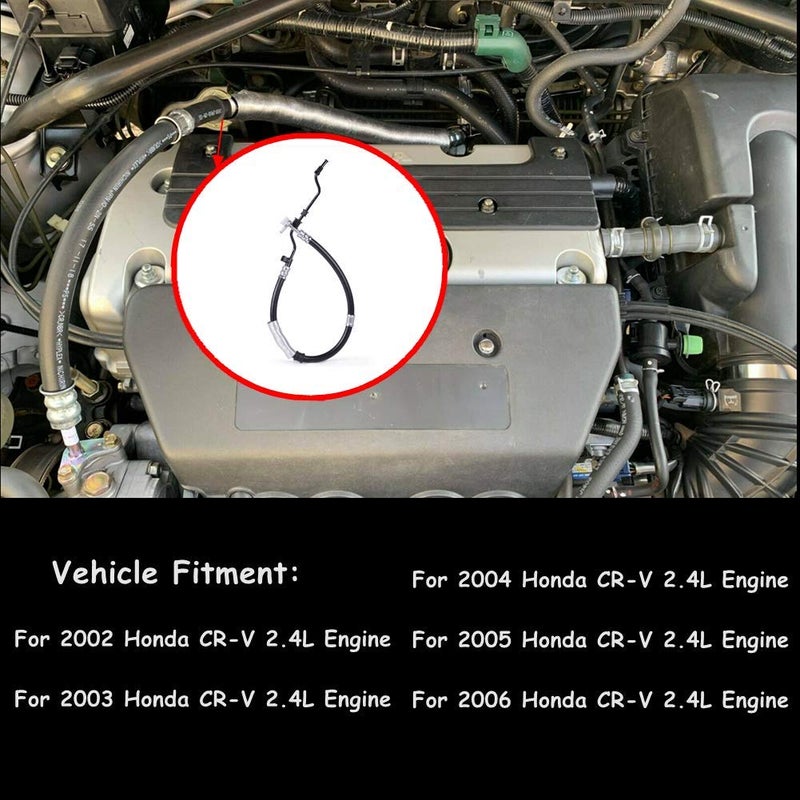 Surwit Power Steering Pressure Line Hose Tube Assembly For 2002-2006 H'-onda CRV SUV 2.4L Part# 53713-S9A-A04 - Image 1